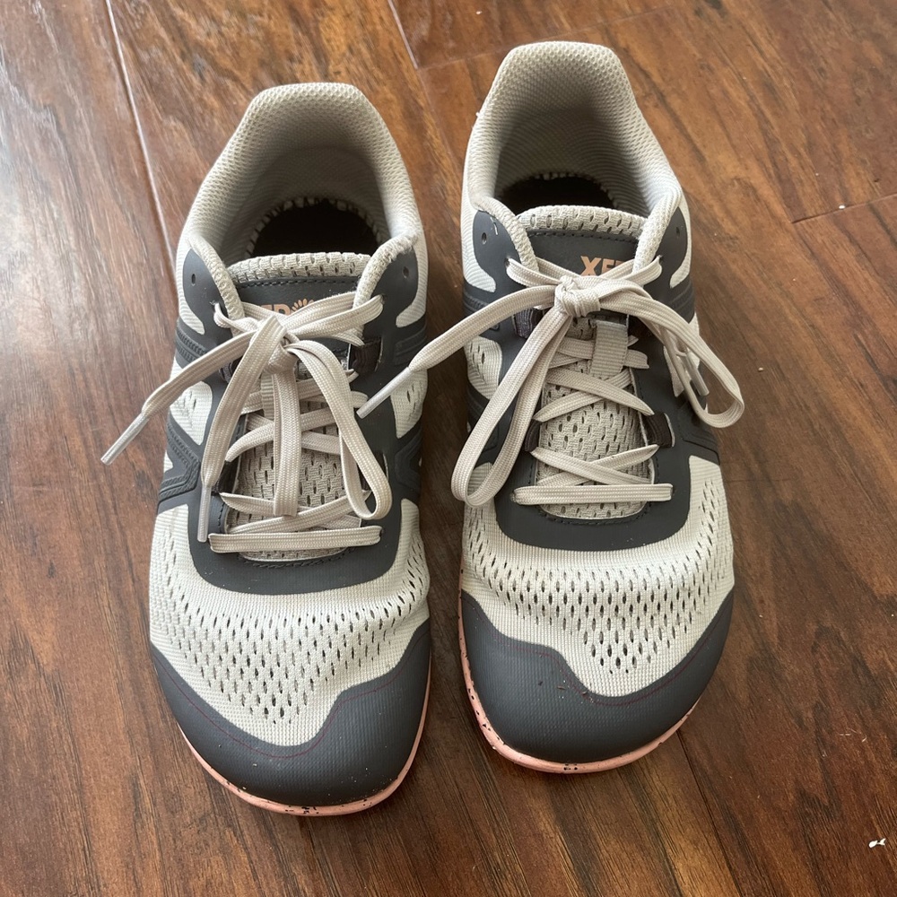 Xero Shoes Women's Athletic Sneakers in Gray and Cream